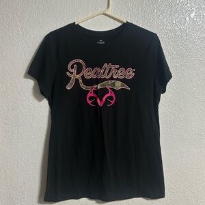 Realtree black and pink camo shirt